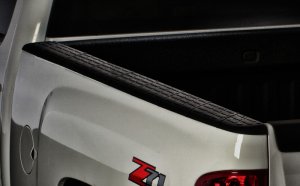 Chevrolet Silverado 3500 HD Bed Rail Caps - Truck Bed Side Rails - Husky Liners - QuadCaps, 4-Piece, Custom-Molded, Removable Stake Pocket Covers - `07-`12